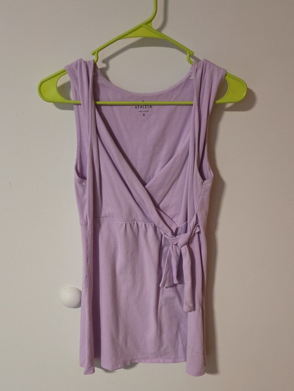 Athleta - Lavender Wrap-Style Sleeveless Top